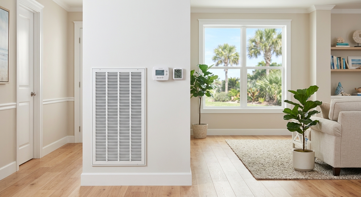 Whole-home humidity control in a Brevard County, Florida residence
