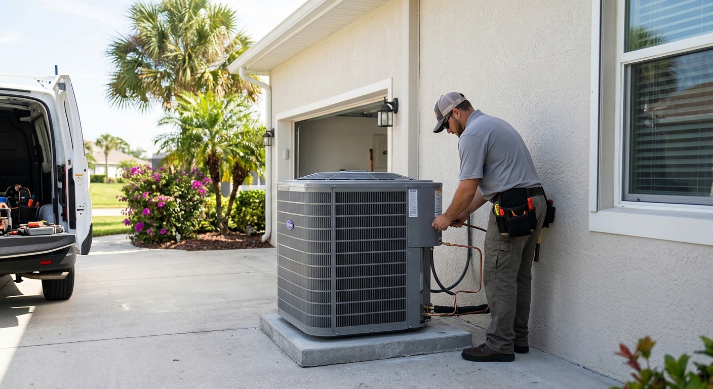 AC replacement and installation at a Titusville Florida home